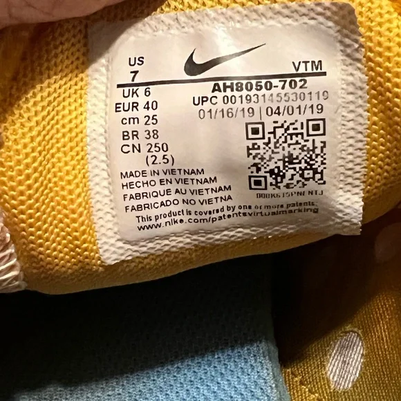 7 Mens Ladies 8.5 Nike Air Max 270 Gradient University AH8050-702 - Picture 3 of 13